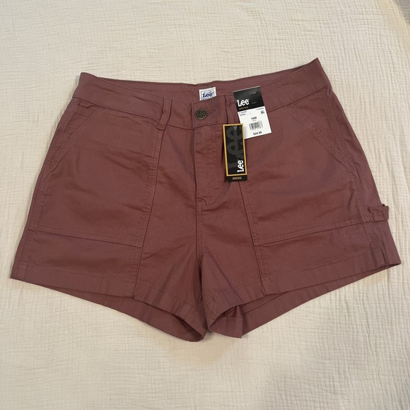 Lee Mid-Rise Comfort Waistband Utility Short Size Women's Size 16W Henna (New) - Picture 1 of 5